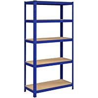 SONGMICS Estantería Metálica para Almacenar de pie 5 Estantes 875 kg 90 x 40 x 180 cm GLR40Q
